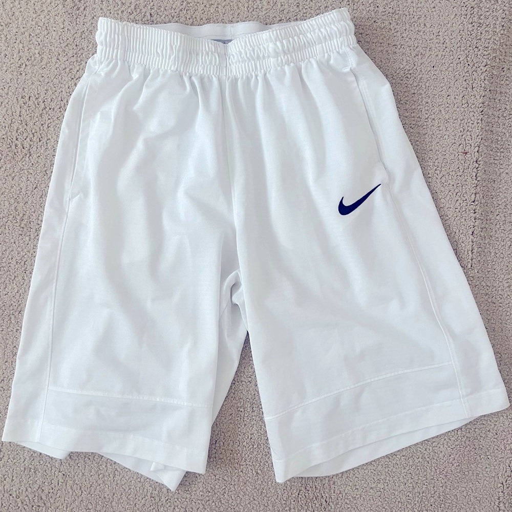 Boys White Nike Shorts